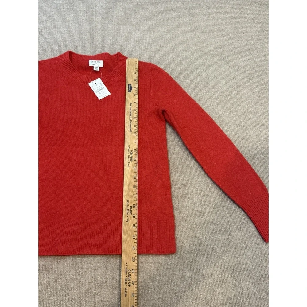 J.Crew NWT Extra Soft Wool Blend Red Sweater XXS